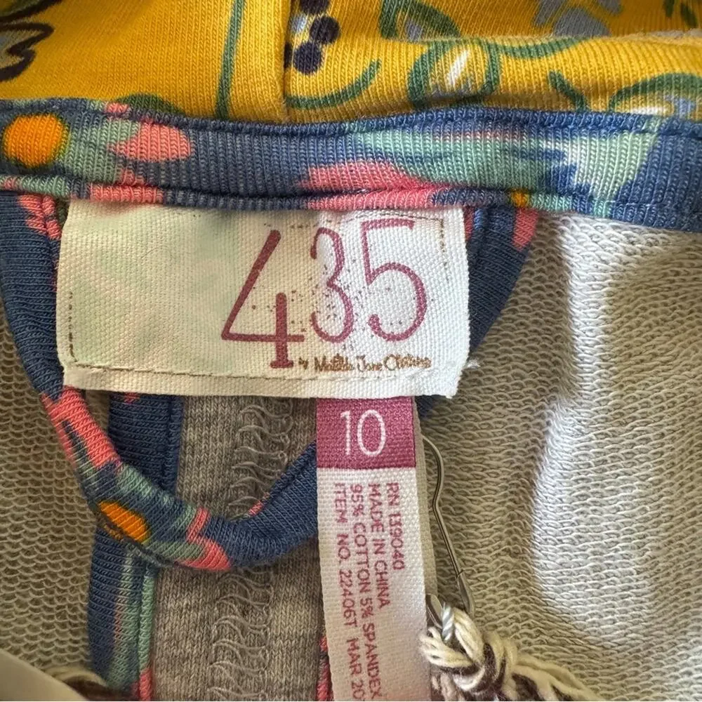 Matilda Jane 435 Hooded Vest Cardigan Once Upon A Time/Fork In The Road 10 NWT